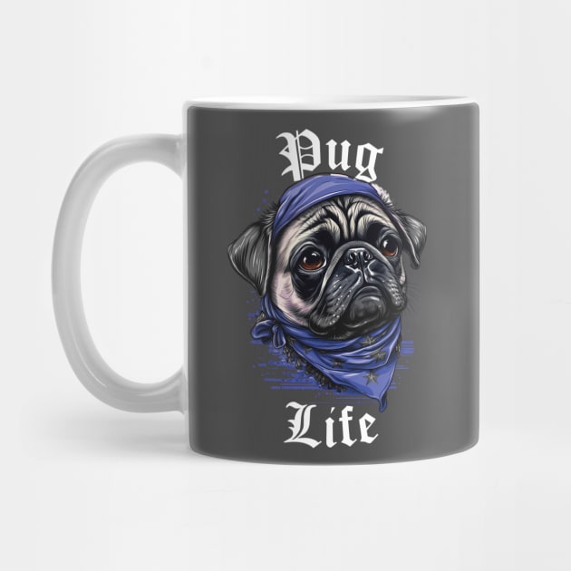 Pug Life - Dark colors by Astroman_Joe